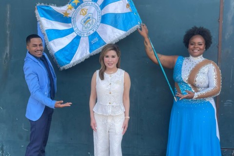 Comitê do Miss Universo visita barracão da Unidos de Vila Isabel nesta terça-feira